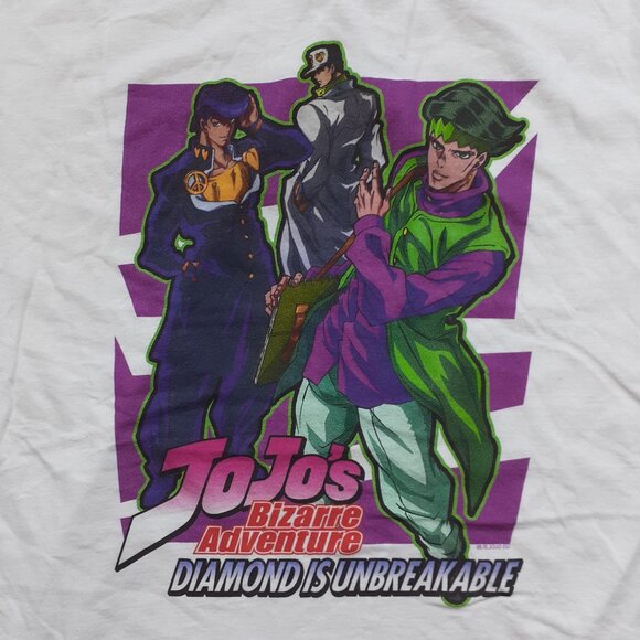 New JoJo's Bizarre Adventure - Diamond is Unbreakable - White T-Shirt - Picture 2 of 4